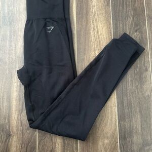 Gymshark Black Leggings with Bold Logo